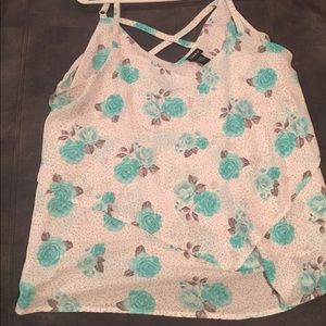 Torrid floral cross back tank